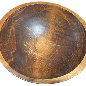 Vintage Wood Bowl by Weston Bowl Mill Made in Weston, Vermont - 7 Inches